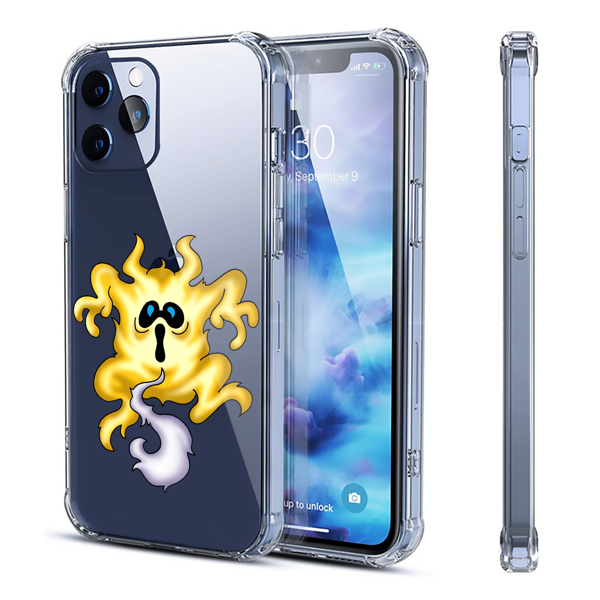 （画像用） ドラゴンクエスト Doragon Kuesuto Dragon Quest 【iPhone 12シリーズ対応】透明スマホケース（クリアソフトケース）
